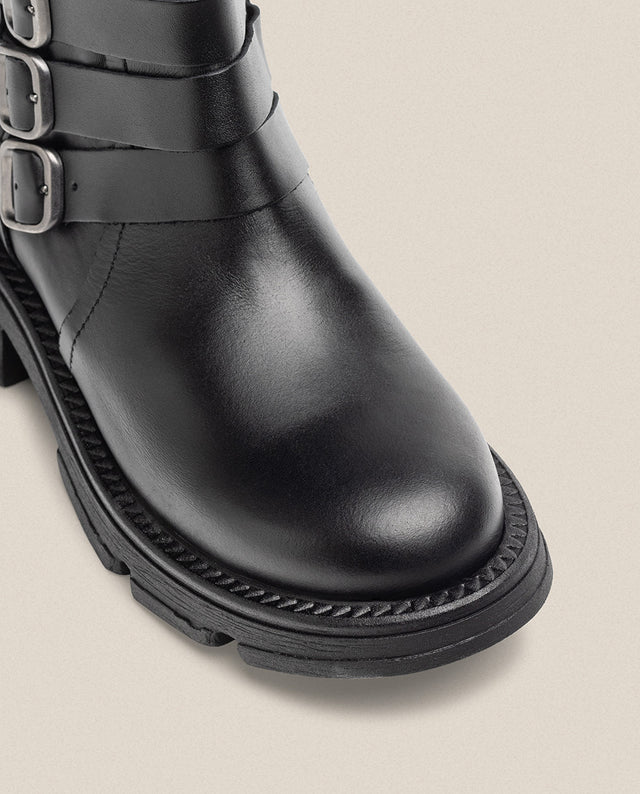 Yokono Botín Plano ELZE-004 Negro