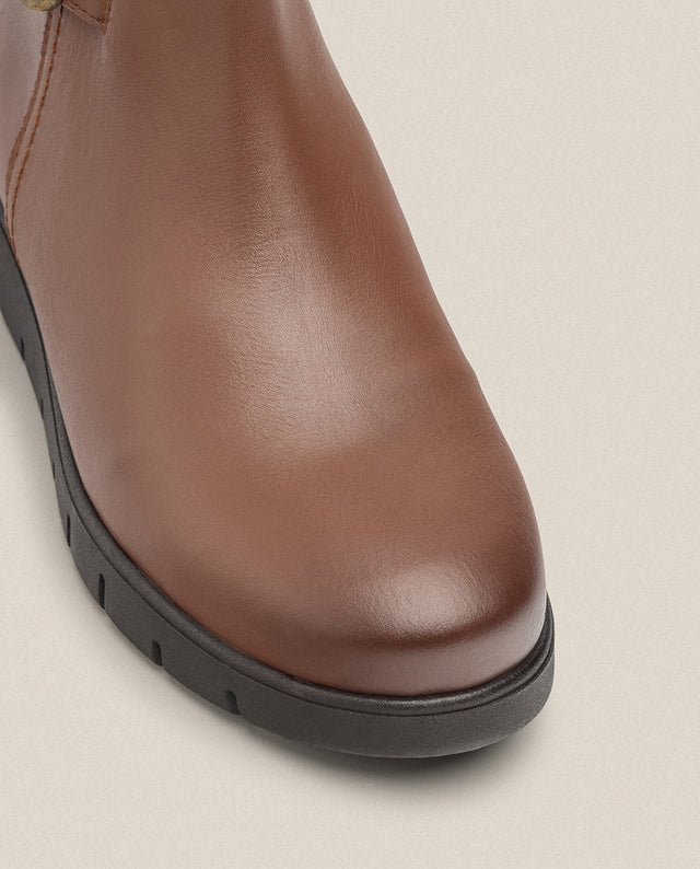 Yokono Botín Plano MANILA-002 Marrón