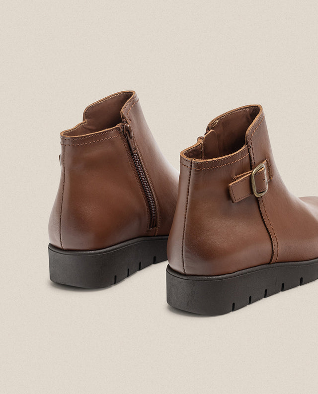 Yokono Botín Plano MANILA-002 Marrón