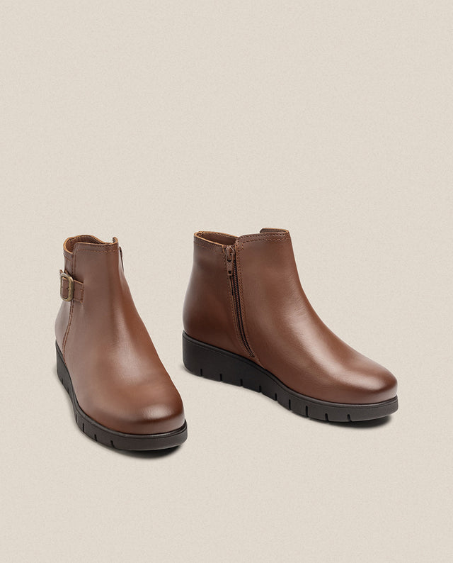 Yokono Botín Plano MANILA-002 Marrón