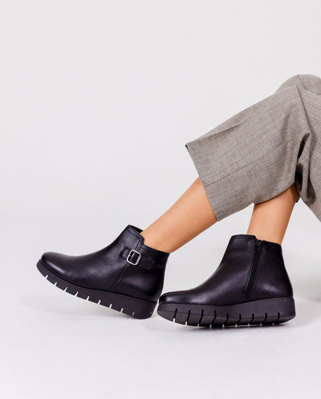 yokono Botín plano MANILA-002 negro