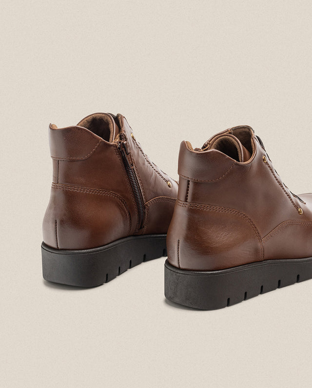 Yokono Botín Plano MANILA-003 Marrón