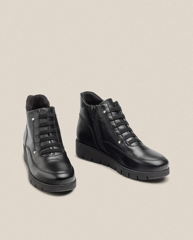 Yokono Botín Plano MANILA-003 Negro