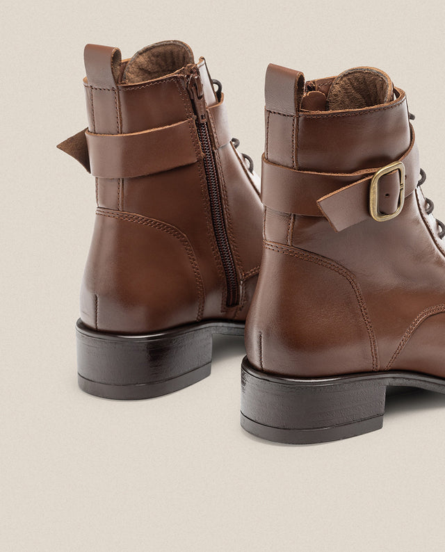 Yokono Botín Plano MONS-005 Marrón