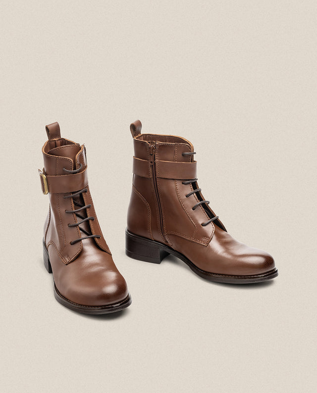 Yokono Botín Plano MONS-005 Marrón