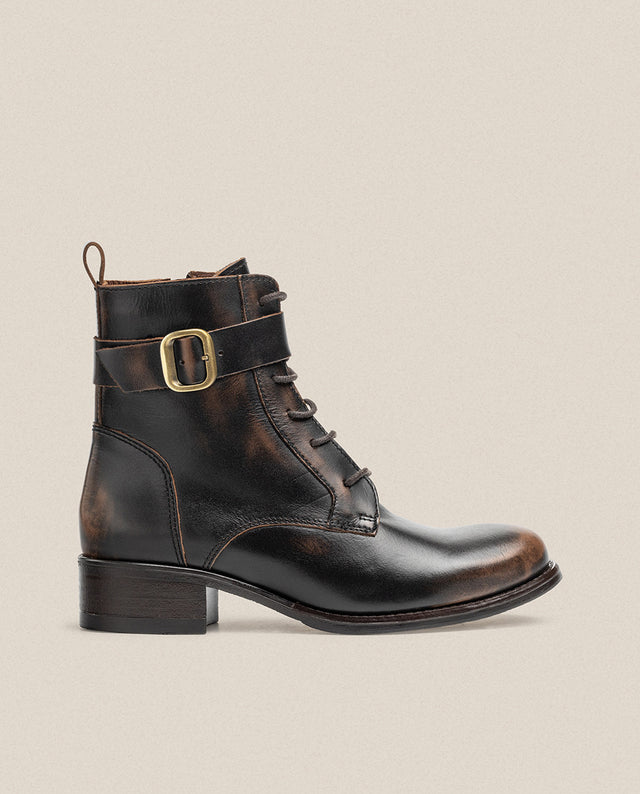 Yokono Botín Plano MONS-005 Marrón