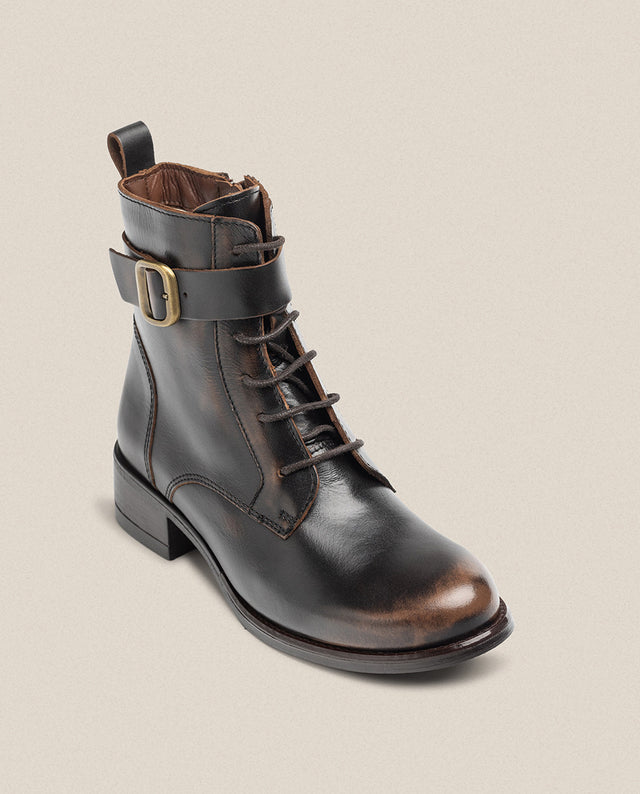 Yokono Botín Plano MONS-005 Marrón