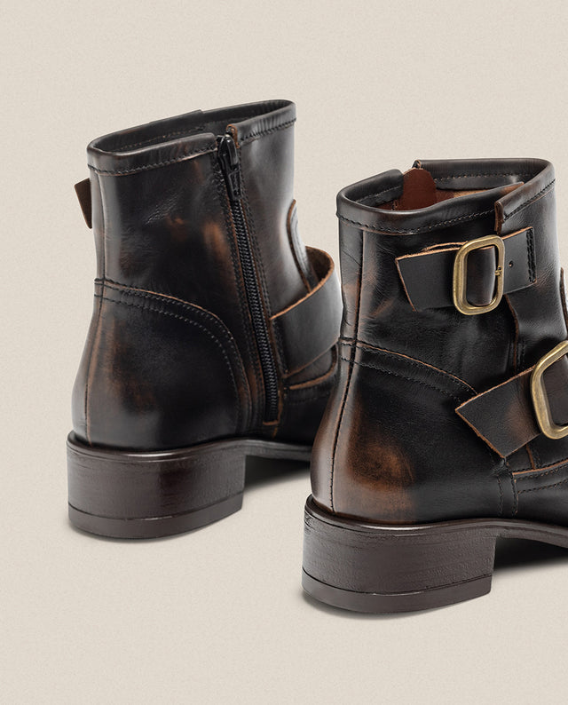 Yokono Botín Plano MONS-006 Marrón