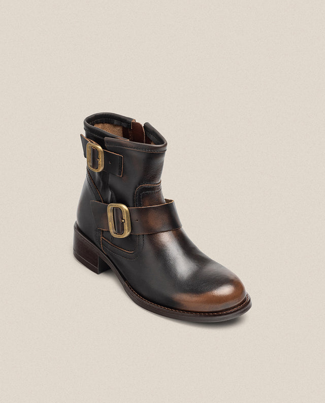 Yokono Botín Plano MONS-006 Marrón