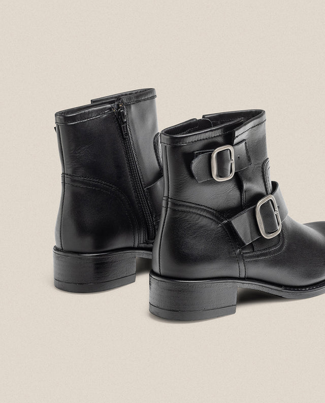 Yokono Botín Plano MONS-006 Negro