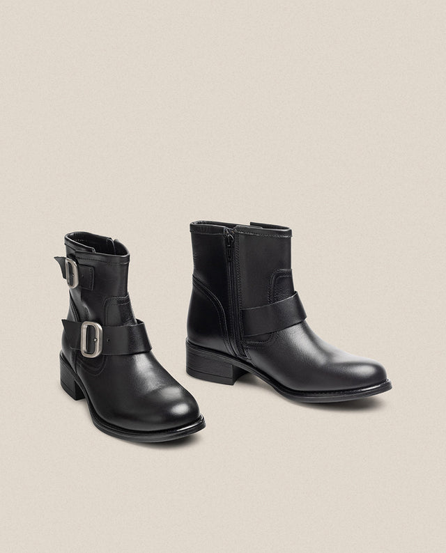 Yokono Botín Plano MONS-006 Negro