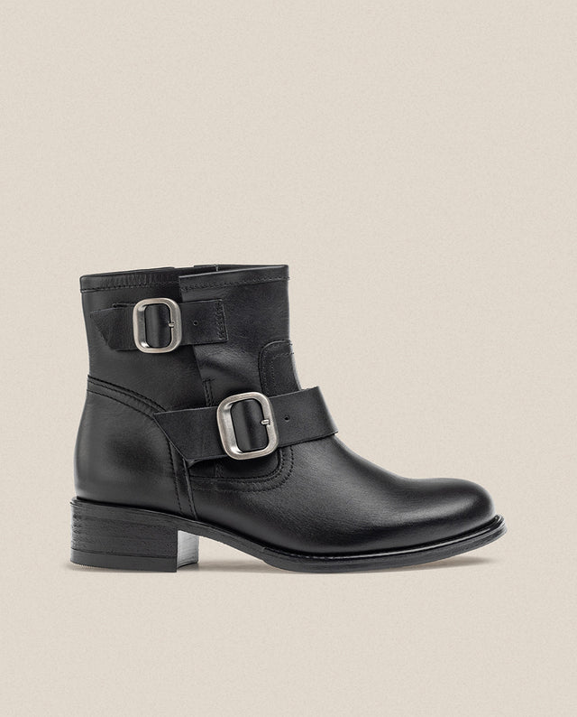 yokono Botín plano MONS-006 negro