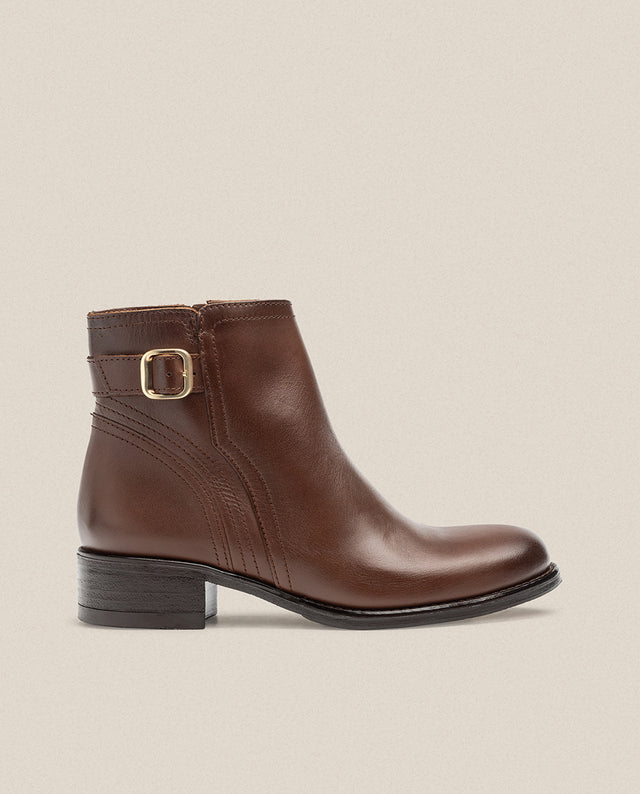 Yokono Botín Plano MONS-007 Marrón