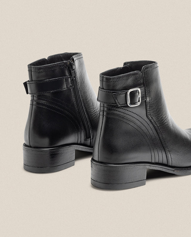 Yokono Botín Plano MONS-007 Negro