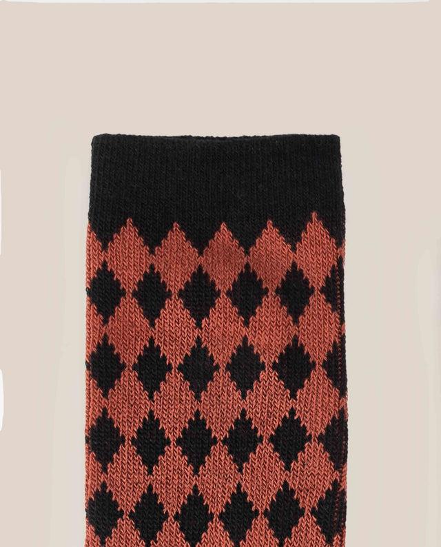 Yokono Calcetín Arlequín Negro