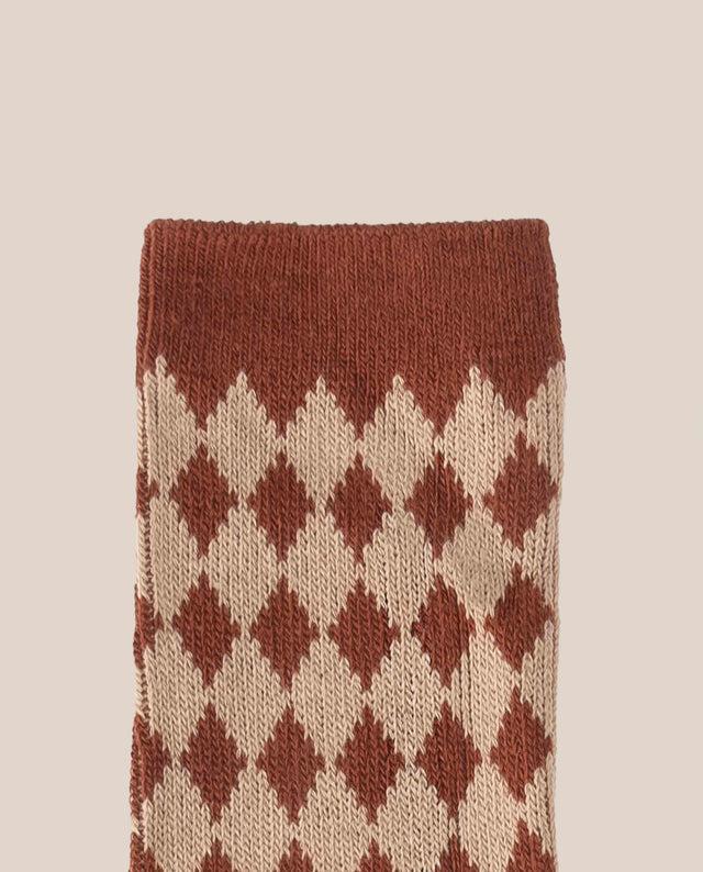 Yokono Calcetín Arlequín Teja