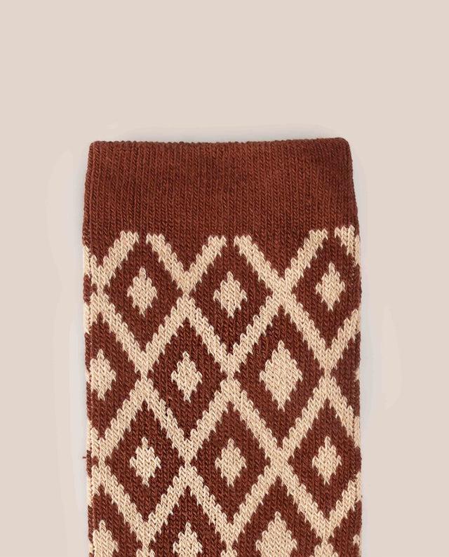 Yokono Calcetín Diamante Teja