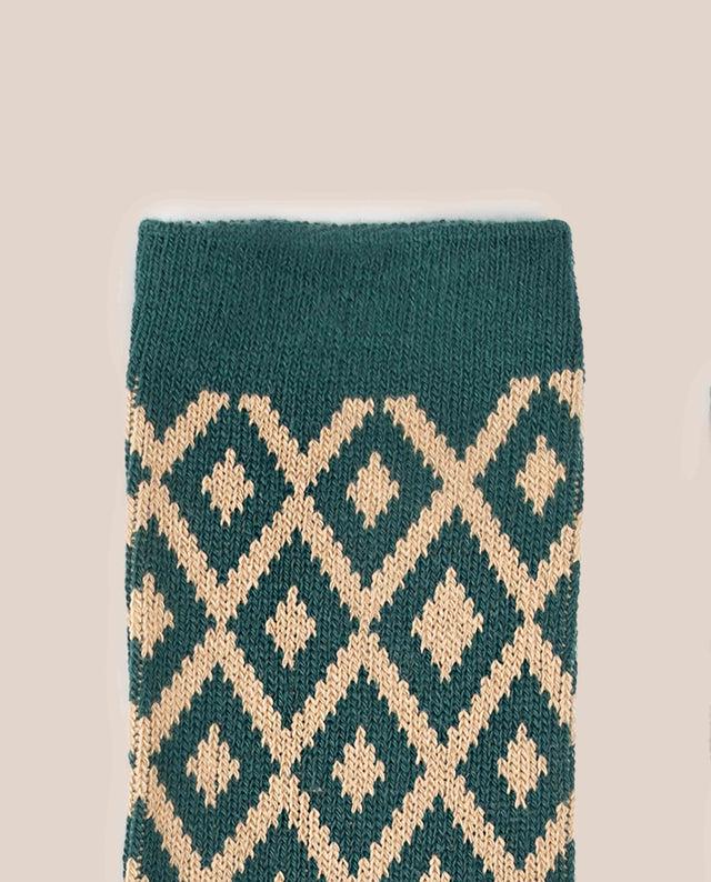 Yokono Calcetín Diamante Verde