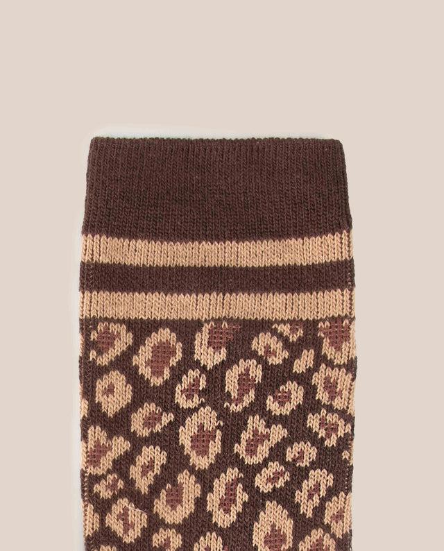 Yokono Calcetín Leopardo Camel
