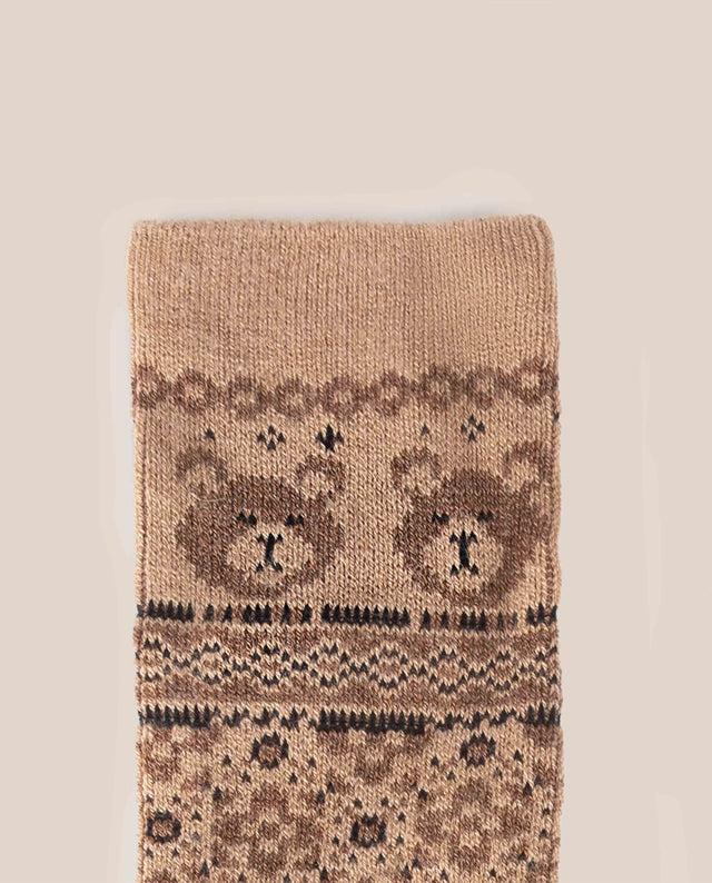 Yokono Calcetín Oso Beige