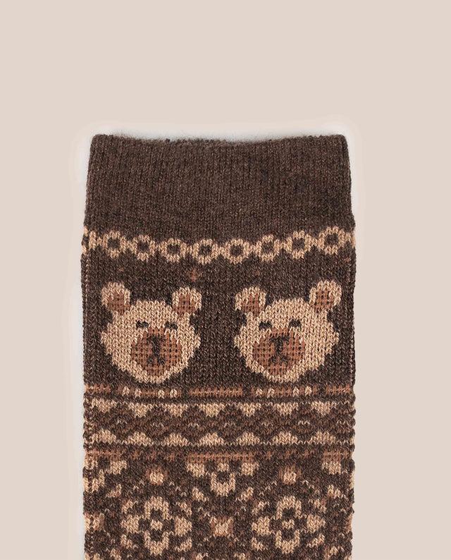 Yokono Calcetín Oso Marrón