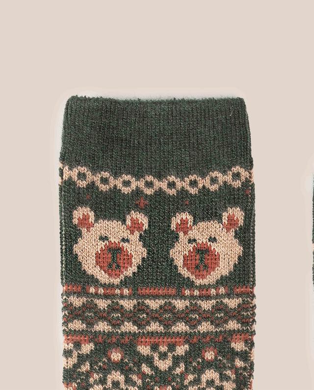 Yokono Calcetín Oso Verde