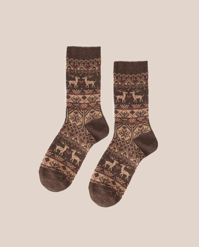yokono Calcetín Reno Marrón
