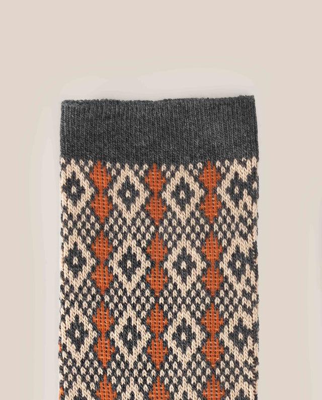 Yokono Calcetín Rombo Gris