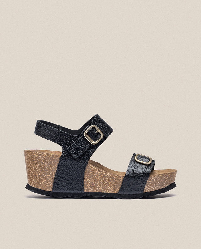 Yokono Sandalia Cuña Bari 301 Negro