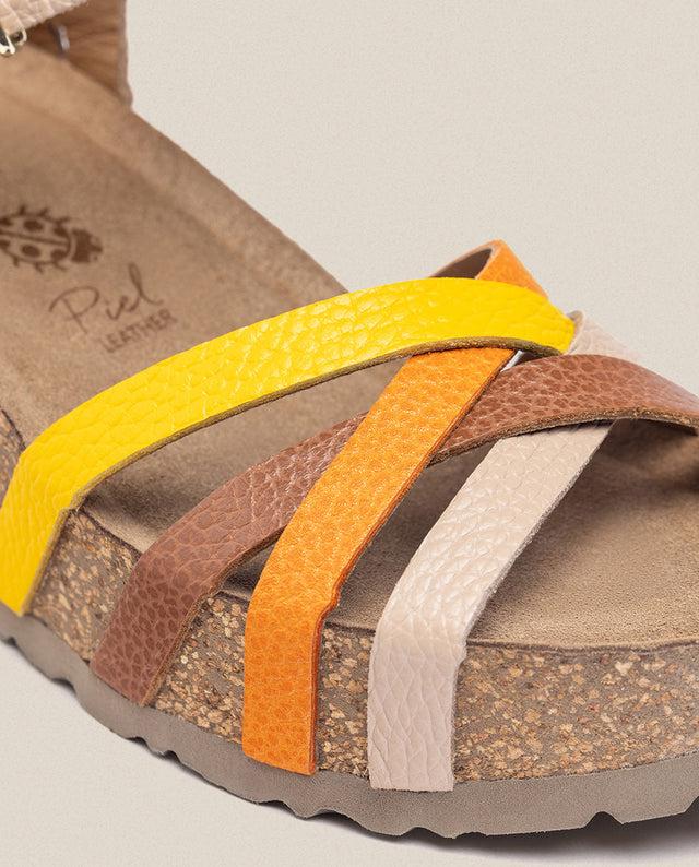 Yokono Sandalia Cuña Bari 302 Beige