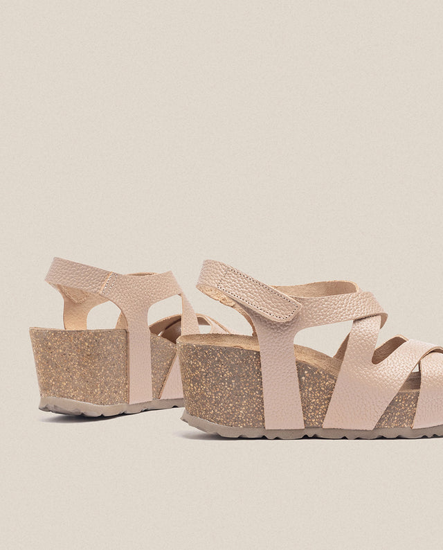 Yokono Sandalia Cuña Bari 303 Beige