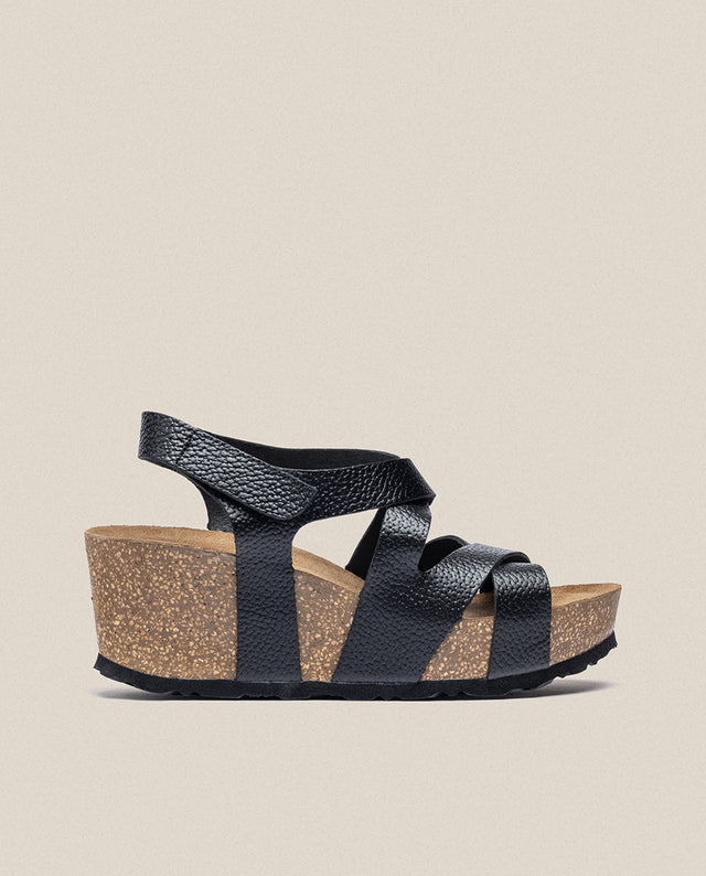 Yokono Sandalia Cuña Bari 303 Negro