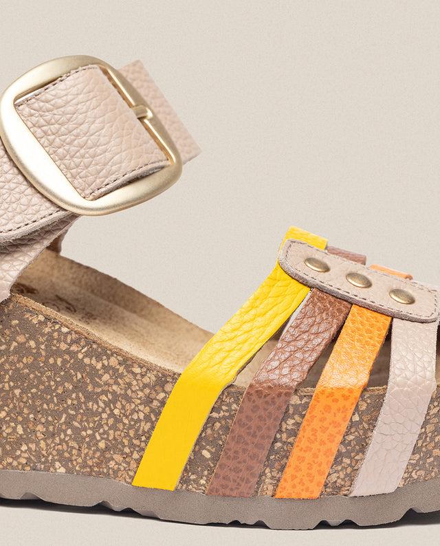 Yokono Sandalia Cuña Bari 304 Beige