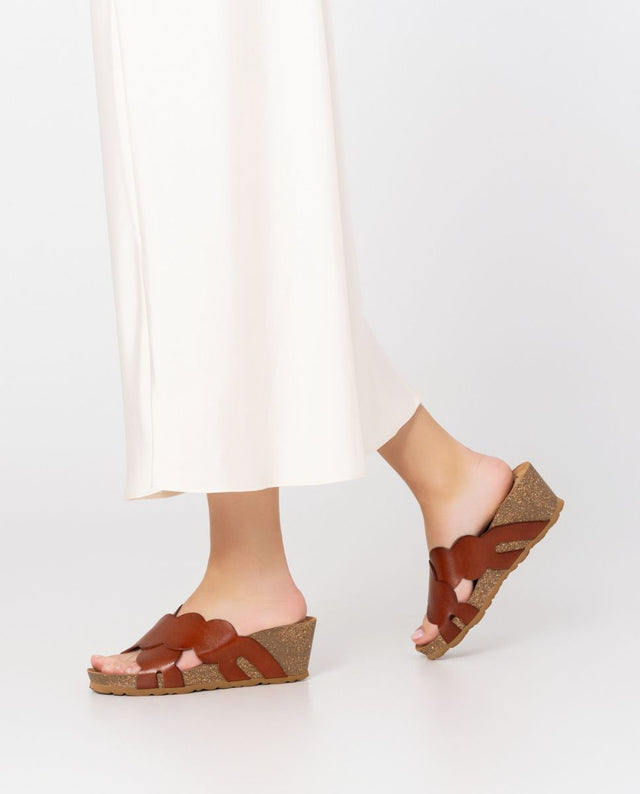 Yokono Sandalia Cuña Cadiz 300 Marrón