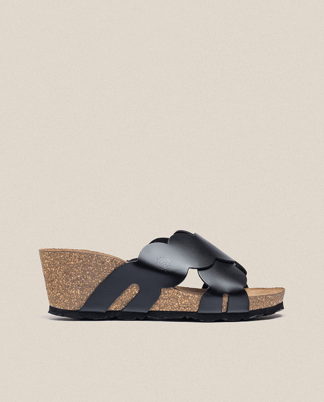 Yokono Sandalia Cuña Cadiz 300 Negro