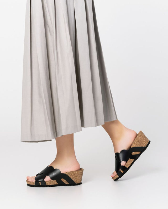 yokono Sandalia cuña Cadiz 300 negro