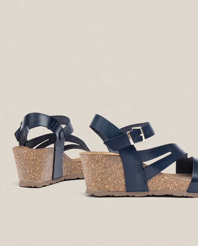 Yokono Sandalia Cuña Cadiz 302 Azul