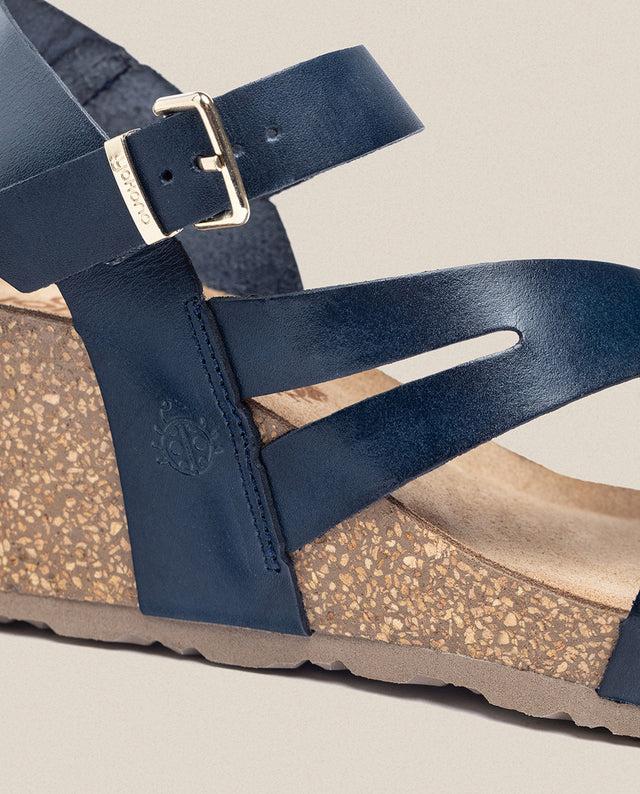 Yokono Sandalia Cuña Cadiz 302 Azul