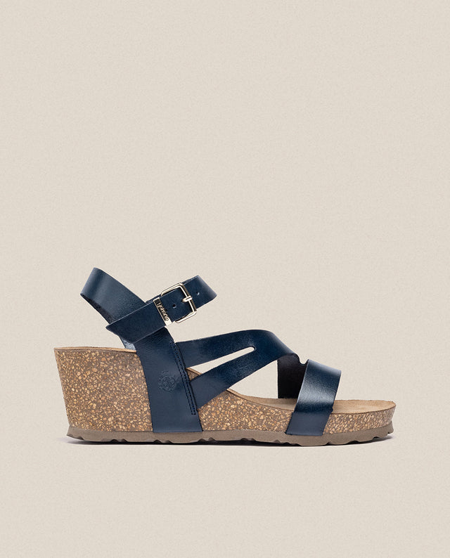 yokono Sandalia cuña Cadiz 302 azul
