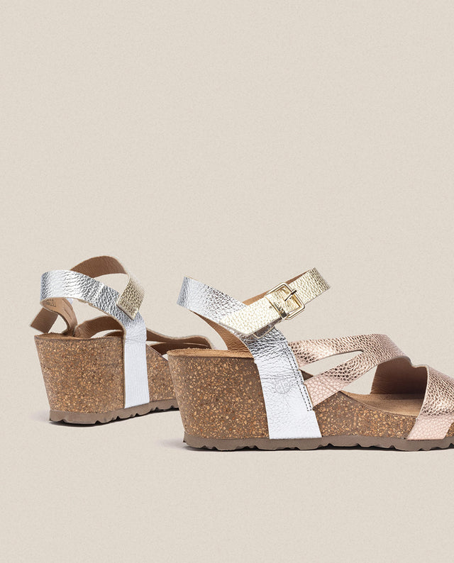 Yokono Sandalia Cuña Cadiz 302 Rosa