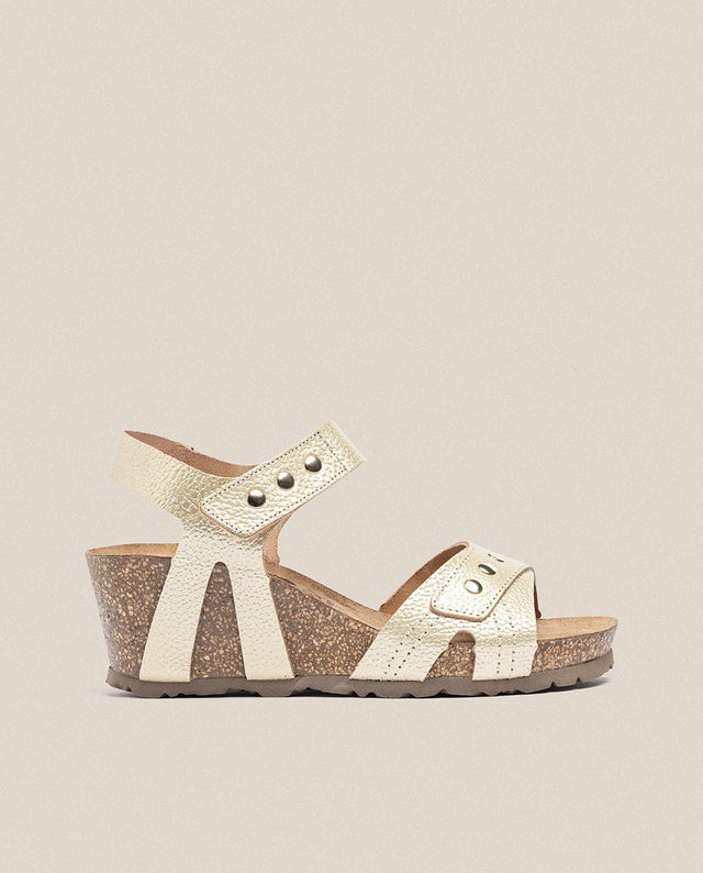 Yokono Sandalia Cuña Cadiz 303 Dorado