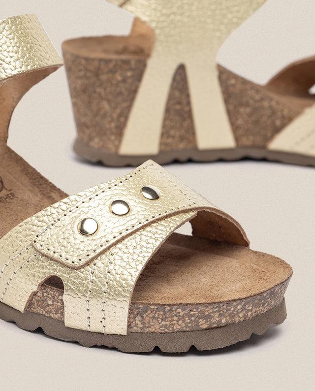 Yokono Sandalia Cuña Cadiz 303 Dorado