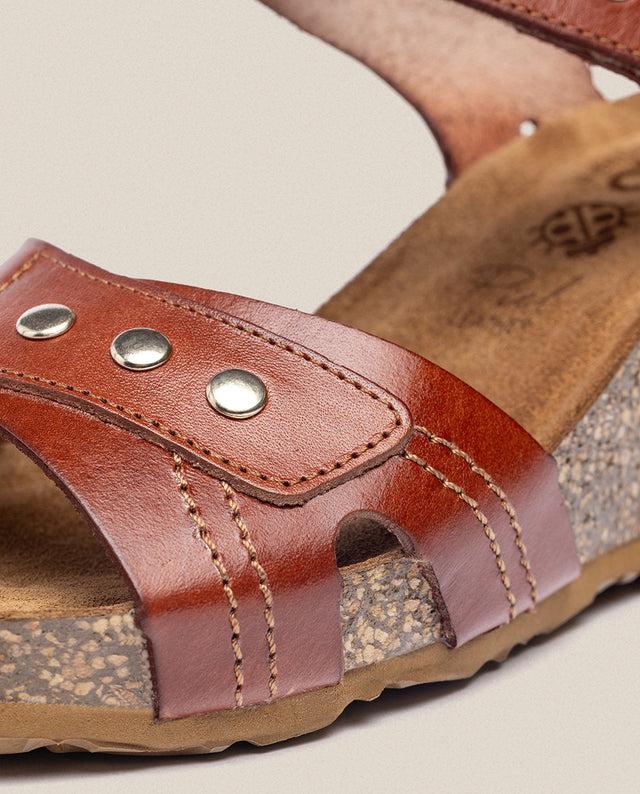 Yokono Sandalia Cuña Cadiz 303 Marrón