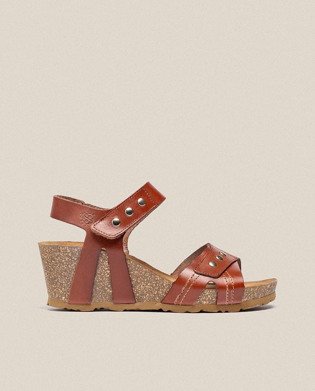 yokono Sandalia cuña Cadiz 303 marrón