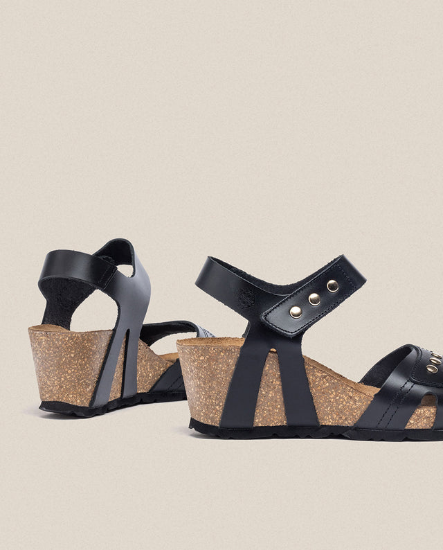 Yokono Sandalia Cuña Cadiz 303 Negro