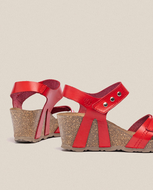 Yokono Sandalia Cuña Cadiz 303 Rojo