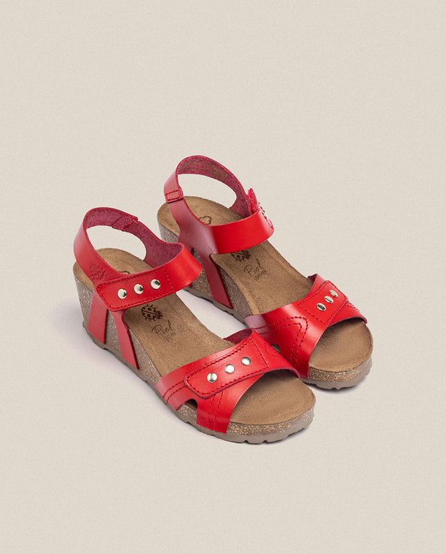 Yokono Sandalia Cuña Cadiz 303 Rojo