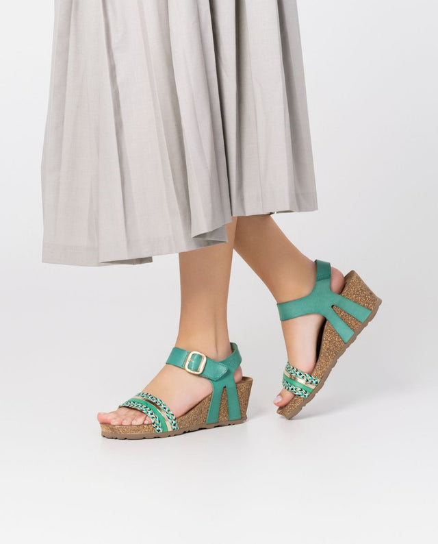 Yokono Sandalia Cuña Cadiz 306 Azul