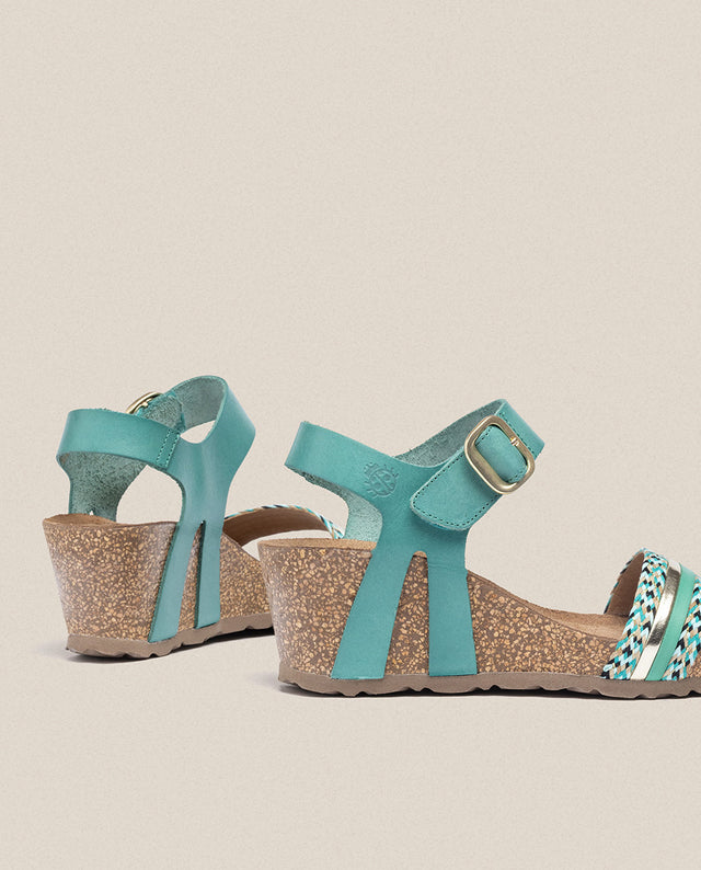 Yokono Sandalia Cuña Cadiz 306 Azul