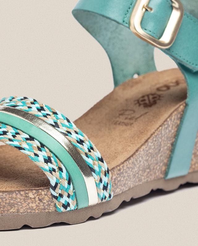 Yokono Sandalia Cuña Cadiz 306 Azul